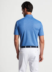 Peter Millar Staccato Performance Jersey Polo - Cascade Blue