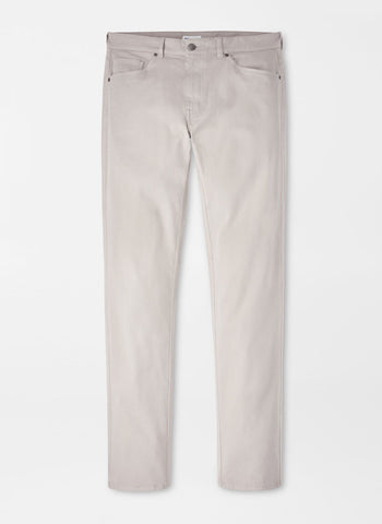 Peter Millar Signature Sateen Five Pocket Pant - Mountain Grey