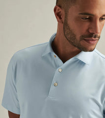 Peter Millar Solid Performance Jersey Polo - Pale Blue