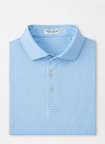 Peter Millar Vega Performance Jersey Polo - Cottage Blue