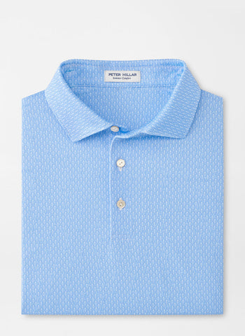 Peter Millar Shake It Up Performance Jersey Polo - Cottage Blue