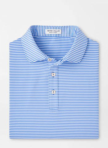 Peter Millar Linden Performance Jersey Polo - Blue Sea