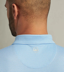 Peter Millar Phoenix Performance Polo - White/Sailor Blue