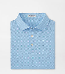 Peter Millar Phoenix Performance Polo - White/Sailor Blue