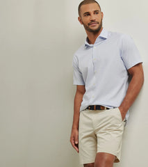 Peter Millar Champers Performance Poplin Sport Shirt - White