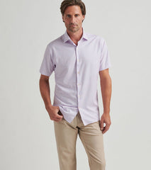 Peter Millar Hudson Performance Poplin Sport Shirt - Palmer Pink