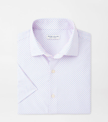 Peter Millar Hudson Performance Poplin Sport Shirt - Palmer Pink