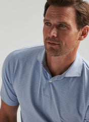 Peter Millar Albatross Cotton Blend Pique Polo - Angelite