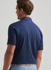 Peter Millar Albatross Cotton Blend Pique Polo - Navy