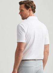 Peter Millar Albatross Cotton Blend Pique Polo - White