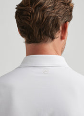 Peter Millar Albatross Cotton Blend Pique Polo - White