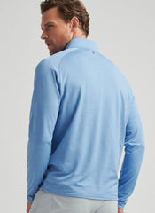 Peter Millar Stealth Performance 1/4 Zip - Fountain Blue