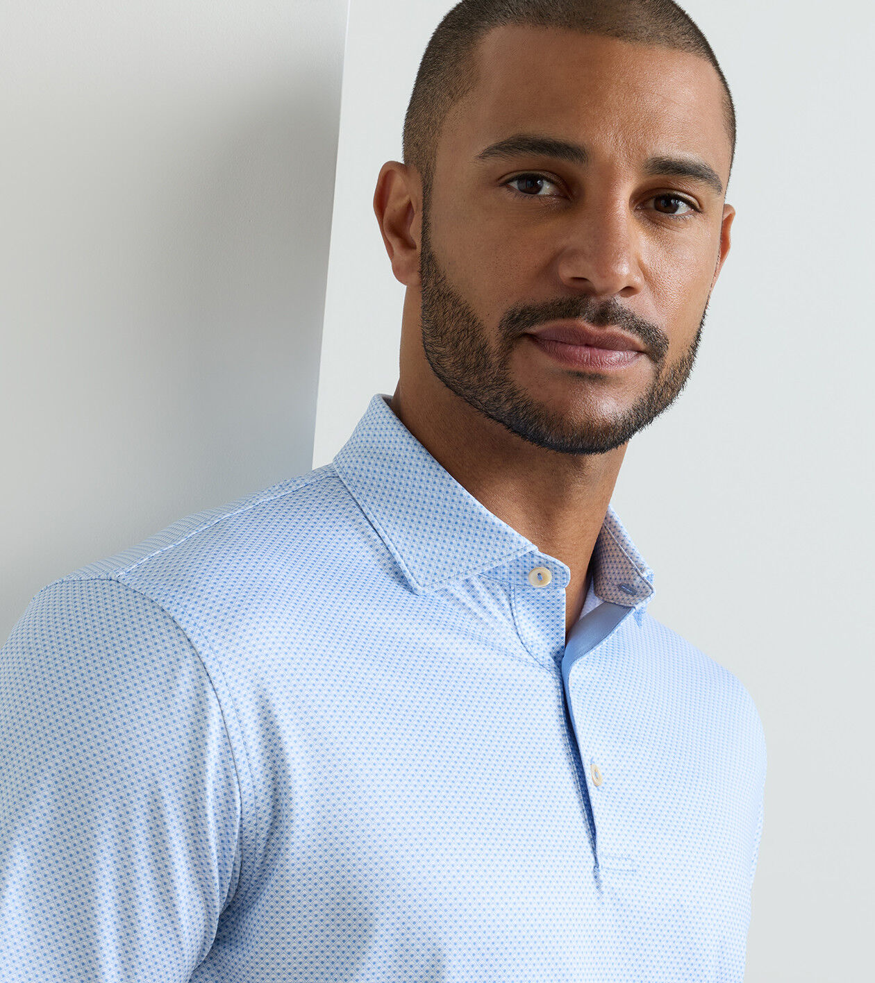 Peter Millar Medina Performance Jersey Polo - Blue Bird