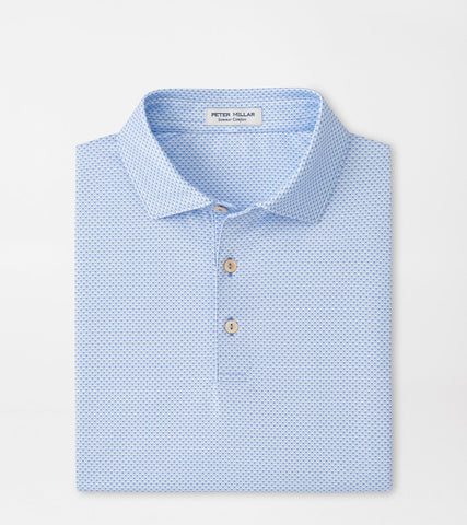 Peter Millar Medina Performance Jersey Polo - Blue Bird