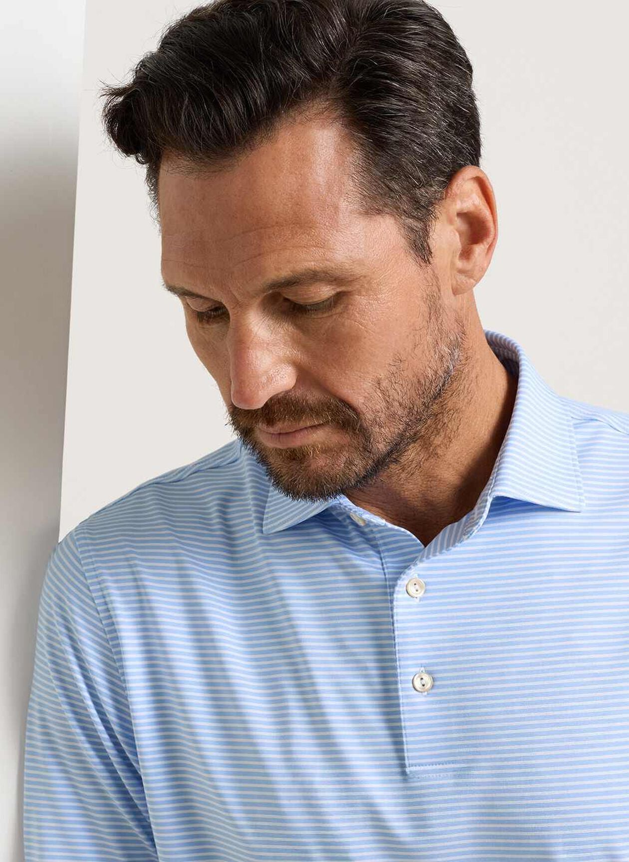 Peter Millar Bolt Performance Jersey Polo - White