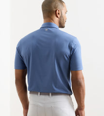 Peter Millar Highlands Performance Jersey Polo - Windsor Blue