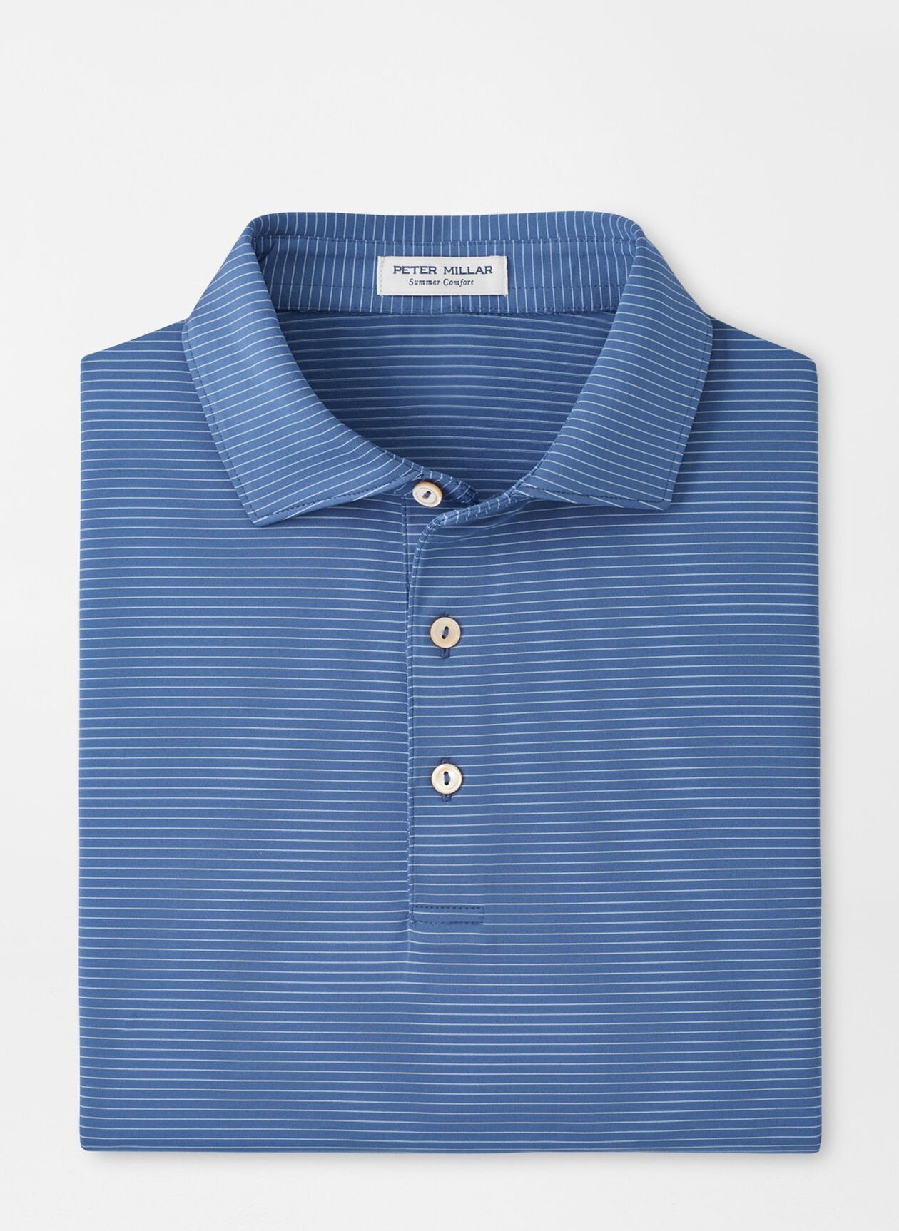 Peter Millar Highlands Performance Jersey Polo - Windsor Blue