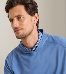 Peter Millar Pine Performance Hoodie - Windsor Blue