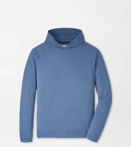 Peter Millar Pine Performance Hoodie - Windsor Blue