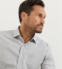 Peter Millar Brighton Perfect Poplin Sport Shirt - British Grey