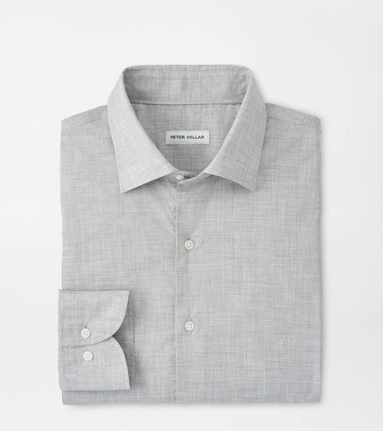 Peter Millar Brighton Perfect Poplin Sport Shirt - British Grey