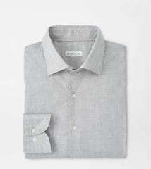 Peter Millar Brighton Perfect Poplin Sport Shirt - British Grey