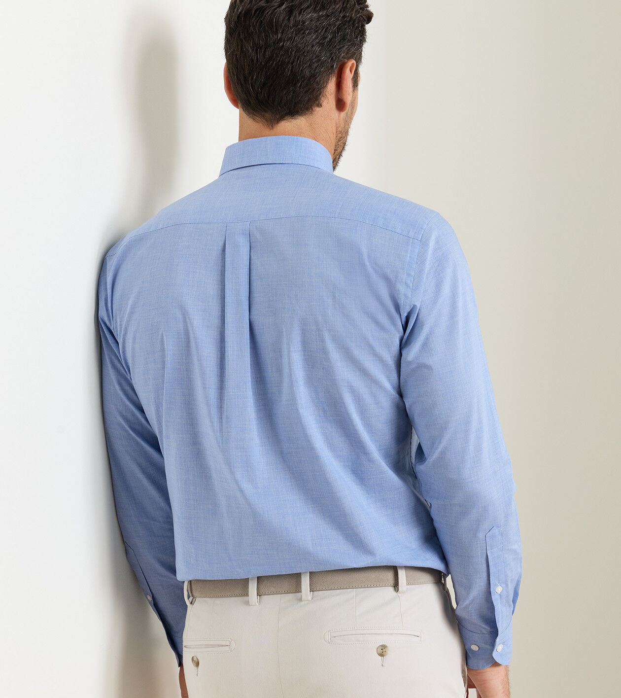 Peter Millar Brighton Perfect Poplin Sport Shirt - Cottage Blue