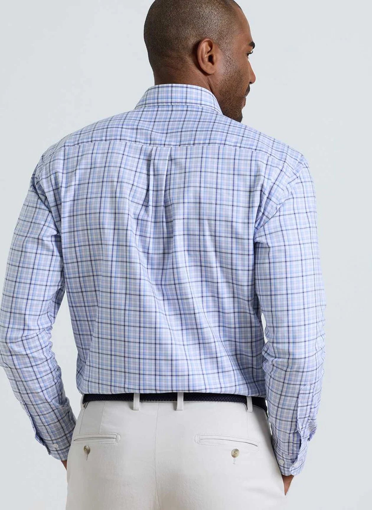 Peter Millar Simon Crown Lite Cotton Stretch Sport Shirt - Coottage Blue