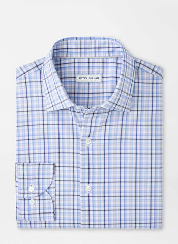 Peter Millar Simon Crown Lite Cotton Stretch Sport Shirt - Coottage Blue