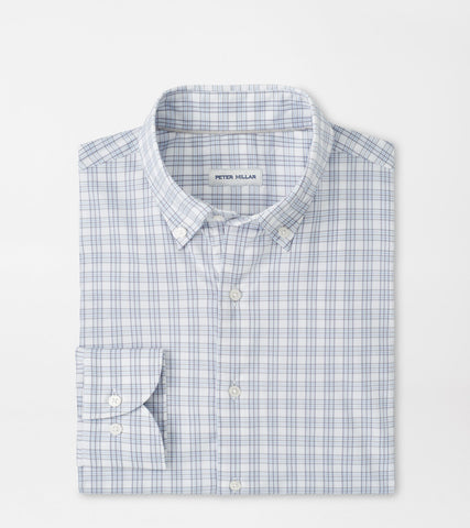 Peter Millar Douglas Crown Lite Cotton Stretch Sport Shirt - Gale Grey