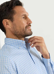 Peter Millar Calvin Crown Lite Cotton Stretch Sport Shirt - Cottage Blue