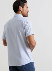 Peter Millar Cecil Performance Poplin Sport Shirt - Cloudy Blue