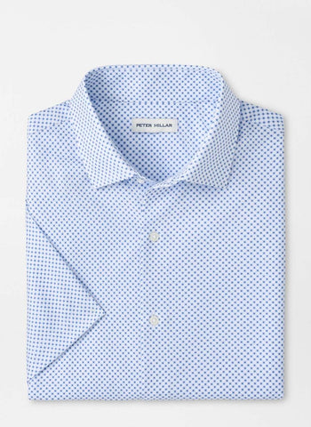 Peter Millar Cecil Performance Poplin Sport Shirt - Cloudy Blue