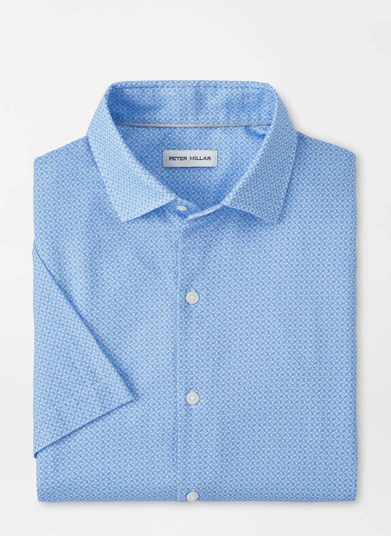 Peter Millar Windsail Cotton Lyocell Sport Shirt - Bluebird