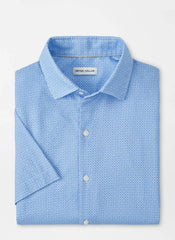 Peter Millar Windsail Cotton Lyocell Sport Shirt - Bluebird