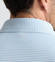 Peter Millar Ensemble Performance Jersey Polo - White/Light Willow