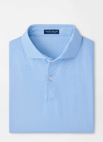 Peter Millar Granada Performance Jersey Polo - Dusk Blue