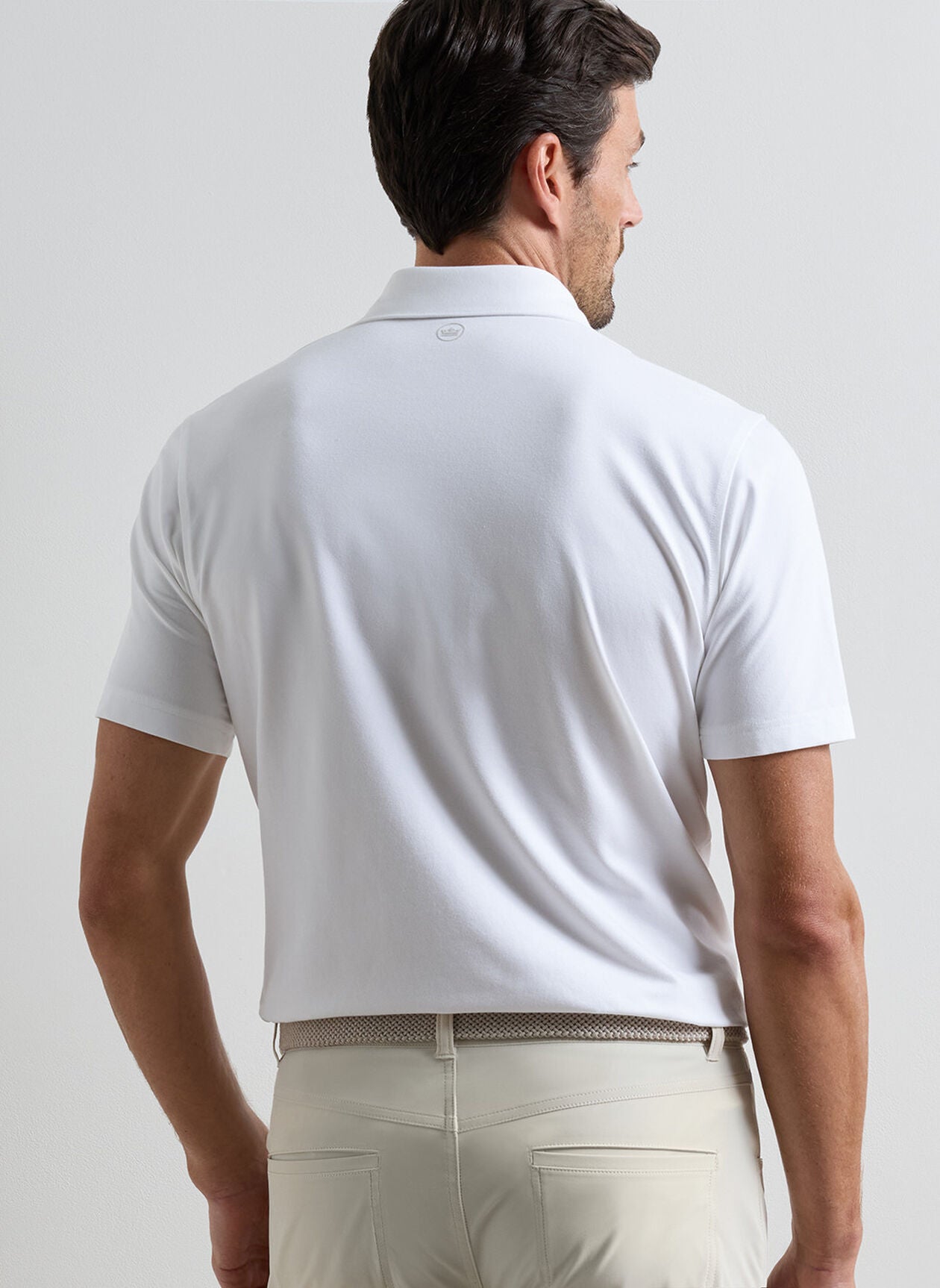 Peter Millar Albatross Cotton Blend Pique Polo - White