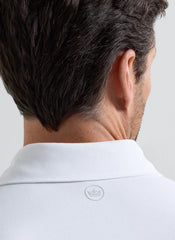 Peter Millar Albatross Cotton Blend Pique Polo - White