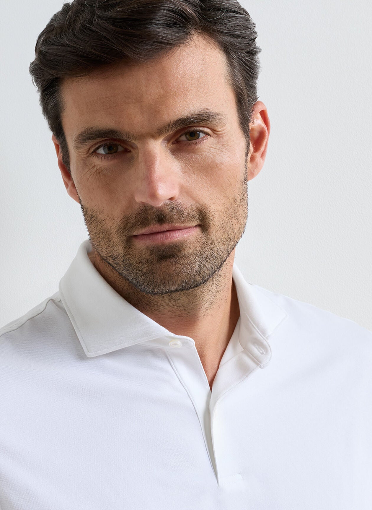 Peter Millar Albatross Cotton Blend Pique Polo - White