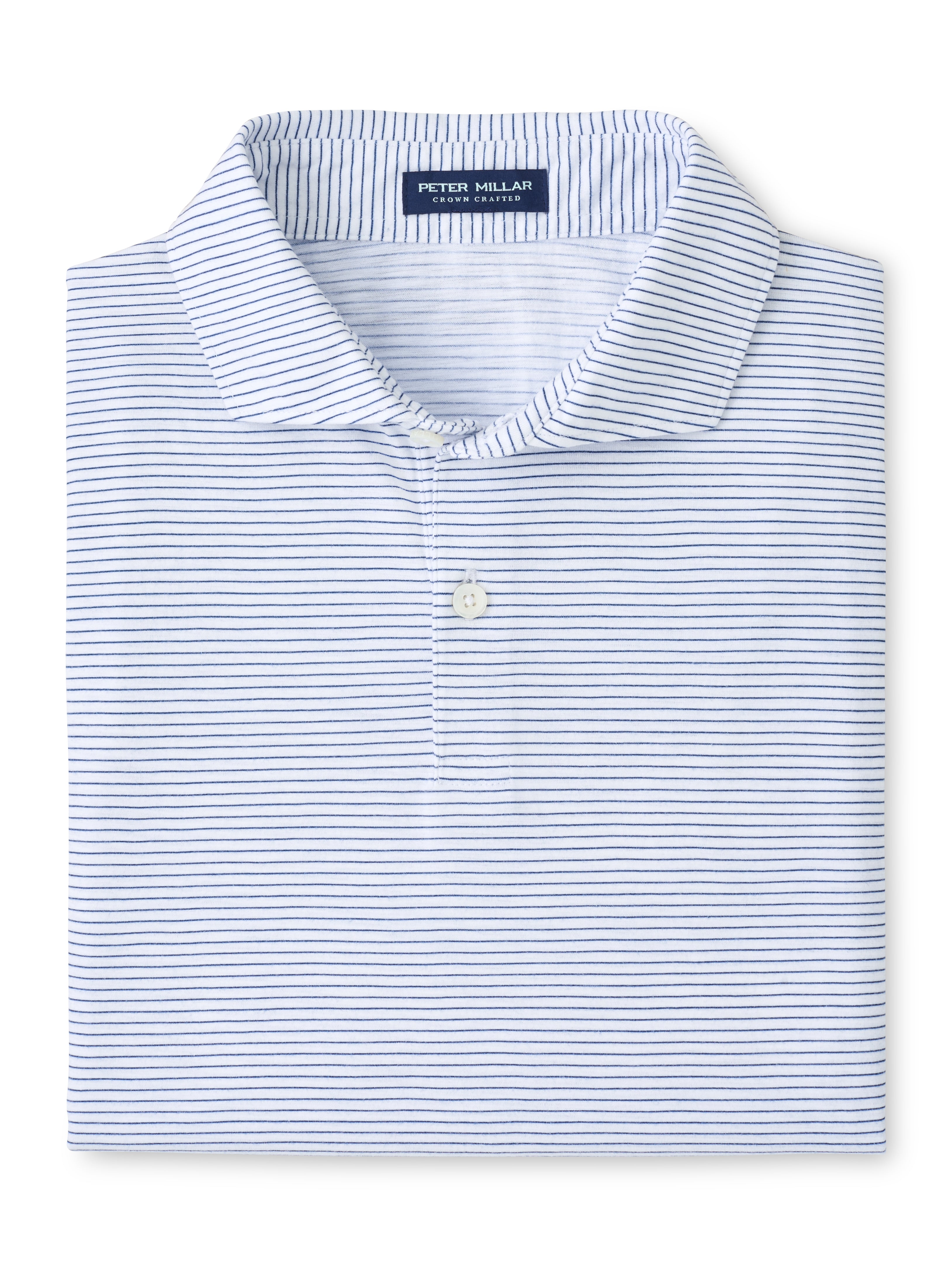 Peter Millar Journeyman Stripe Polo - White