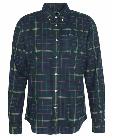 Barbour Kyeloch Tailored Tartan Shirt - Green Loch