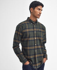 Barbour Portdown Tailored Checked Shirt - Olive