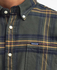 Barbour Portdown Tailored Checked Shirt - Olive