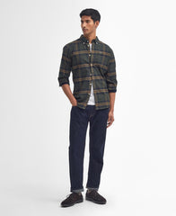 Barbour Portdown Tailored Checked Shirt - Olive