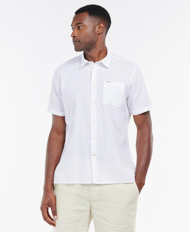 Barbour Nelson Short Sleeve Summer Shirt - White