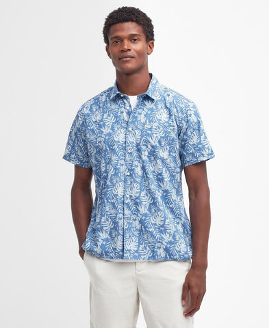 Barbour Ives Short Sleeve Summer Shirt - Blue