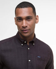 Barbour Buckley Tailored Herringbone Shirt - Dark Oak