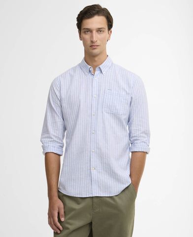 Barbour Nelson Striped Summer Fit Shirt - Blue