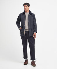 Barbour Beaufort Wax Jacket - Navy